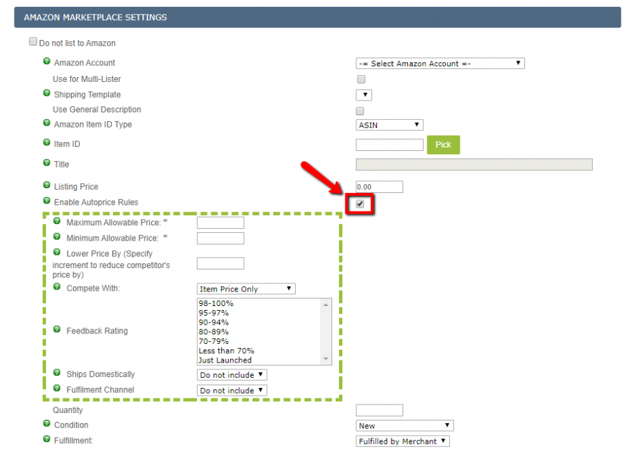 How To Enable Autopricing In Amazon Kyozou Knowledge Base Sell